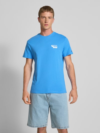 Tommy Jeans Slim Fit T-Shirt aus reiner Baumwolle Royal 4