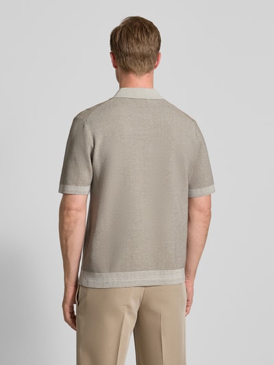 Drykorn Regular Fit Poloshirt mit Strukturmuster Modell 'TAMIAN' Sand 5
