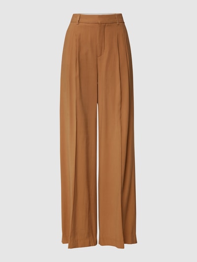 Mango Stoffhose mit Bundfalten Dunkelbraun 2