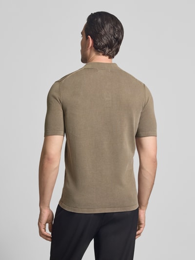 Marc O'Polo Regular Fit Poloshirt aus reiner Baumwolle Hellbraun 5