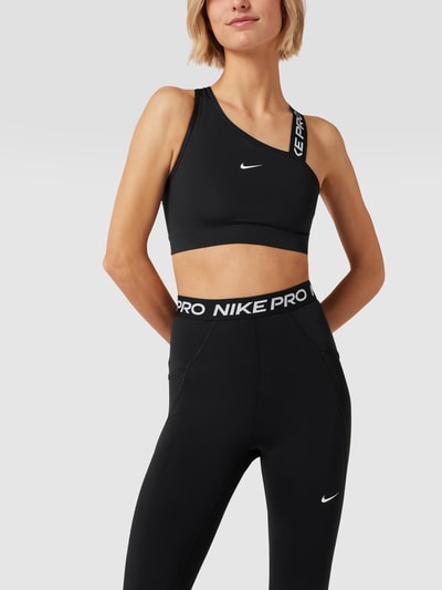 NIKE TRAINING Bustier mit Label-Details Black 4