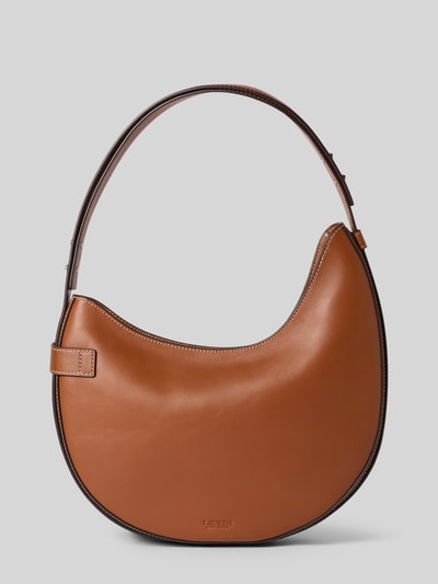 Lauren Ralph Lauren Hand Bag aus echtem Rindsleder mit Logo-Applikation Cognac 4