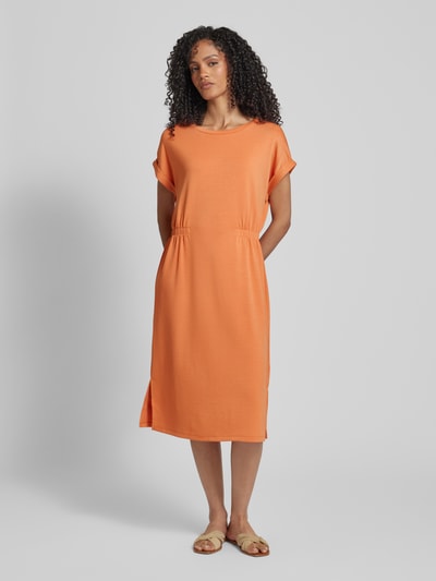 Soyaconcept Midi-jurk met kapmouwen, model 'Banu' Roestrood - 4