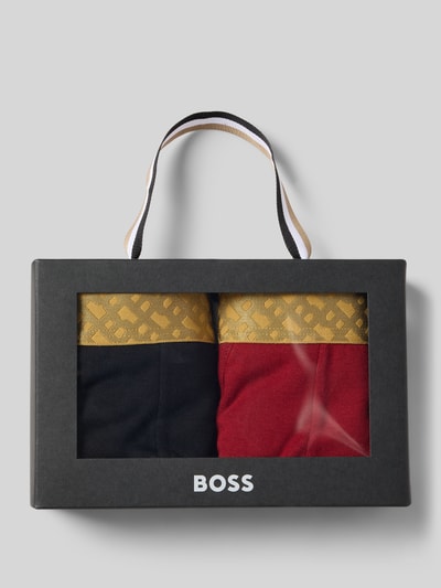 BOSS Obcisłe bokserki o kroju slim fit z czystej bawełny w zestawie 2 szt. Czerwony 4