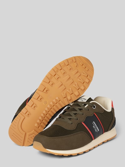 Jack & Jones Sneakersy sznurowane z detalem z logo model ‘SPIRIT’ Oliwkowy 4