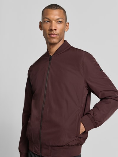 CINQUE Regular Fit Jacke mit Stehkragen Modell 'Rapid' Dunkelrot 3