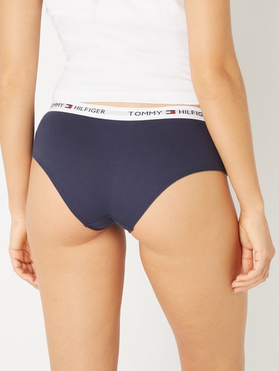 TOMMY HILFIGER Panty van een mix van katoen en elastaan Donkerblauw - 4