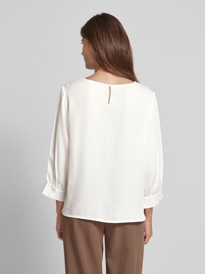 OPUS Blusenshirt mit Rundhalsausschnitt Modell 'Fuketa' Offwhite 5