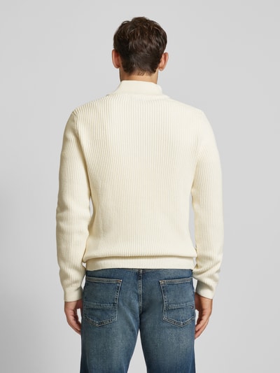 HECHTER PARIS Gebreide pullover met opstaande kraag Offwhite - 5