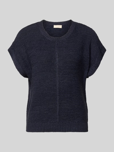FREE/QUENT Strickshirt mit Kappärmeln Modell 'Estapper' Marine 2