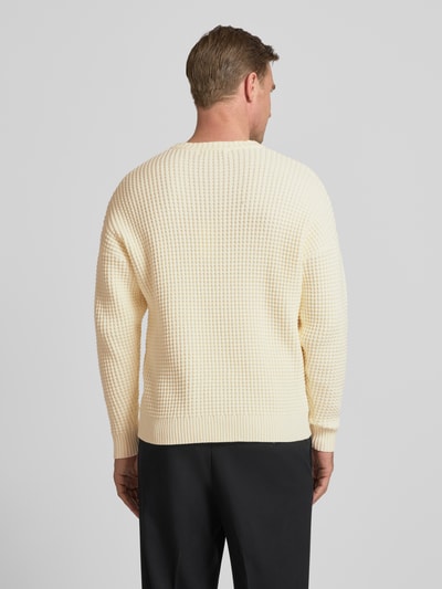 DRYKORN Strickpullover mit Strukturmuster Modell 'Neelio' Offwhite 5