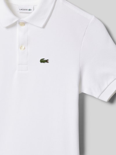 Lacoste Koszulka polo z detalem z logo Biały 2