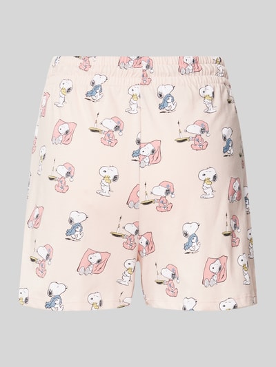 Jake*s Casual Regular Fit Pyjama mit Peanuts®-Print Hellrosa 3