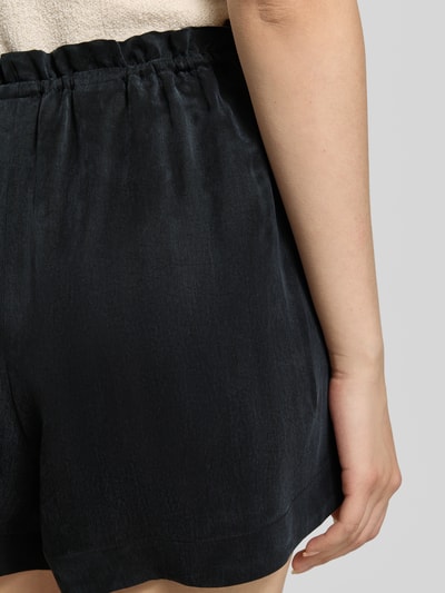 HUGO Loose Fit Shorts mit Label-Applikation Modell 'HERMIONE-1' Black 3