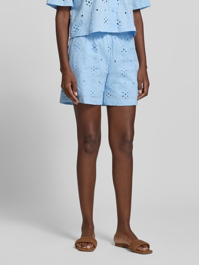 VERO MODA Regular Fit Shorts aus reiner Baumwolle Modell 'ELIZA' Hellblau 4