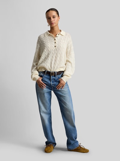 Polo Ralph Lauren Loose fit pullover van wol-mix met kasjmier-aandeel Offwhite - 1
