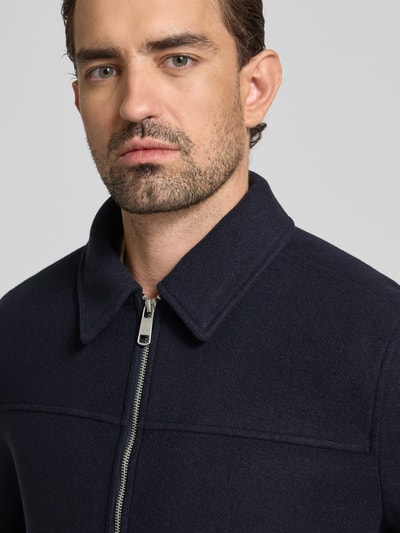 MCNEAL Kurtka z kołnierzykiem typu kent Granatowy melanż 3