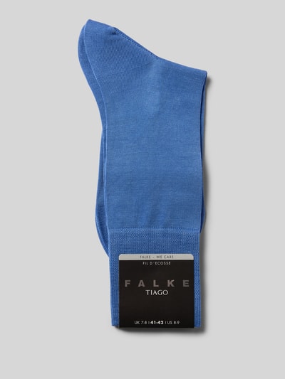 Falke Sokken met labelprint  Aquablauw - 3