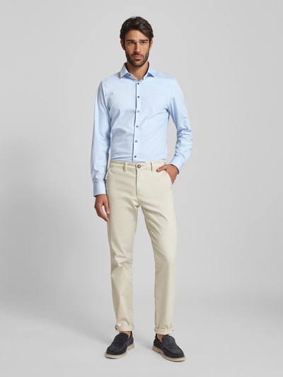 OLYMP Level Five Slim Fit Business-Hemd mit New-Kent-Kragen Bleu 1