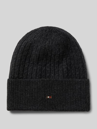 Tommy Hilfiger Mütze mit Baumwoll-Anteil Anthrazit Melange 1