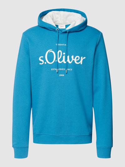 s.Oliver RED LABEL Hoodie mit Label-Print Aqua 2