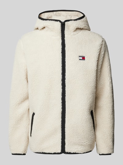 Tommy Jeans Sherpa Jacket mit Label-Patch Beige 2