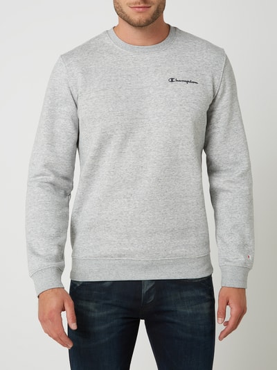 CHAMPION Comfort Fit Sweatshirt in Melange-Optik  Hellgrau Melange 4