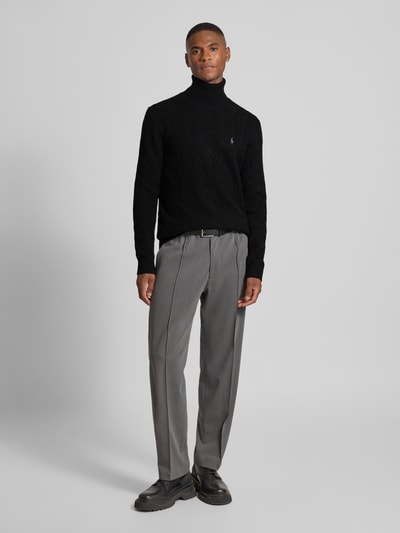 Polo Ralph Lauren Slim fit gebreide pullover van een mix van wol en kasjmier Zwart - 1