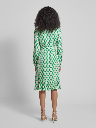 More & More Midi-jurk met all-over print Lichtgroen - 5