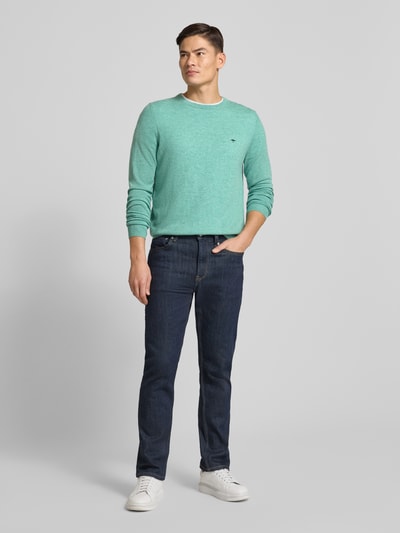 Fynch-Hatton Regular Fit Pullover mit Kaschmir-Anteil Modell 'Merino' Schilf 1