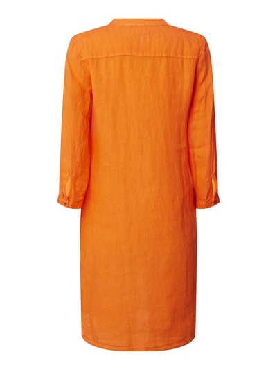 Emily Van den Bergh Kleid aus Leinen mit Dreiviertelärmeln  Orange 3