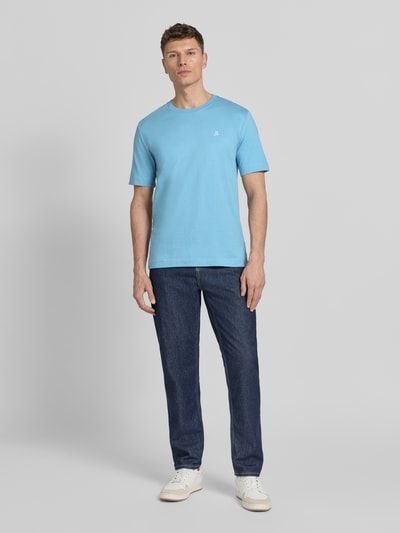 Marc O'Polo Regular Fit T-Shirt aus reiner Baumwolle Blau 1