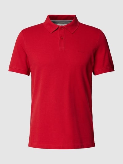 s.Oliver RED LABEL Poloshirt in effen design Rood - 2