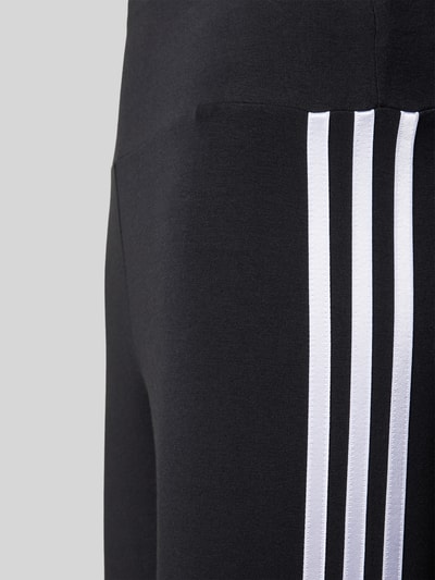 adidas Originals Legginsy o kroju skinny fit z paskami w kontrastowym kolorze Czarny 2