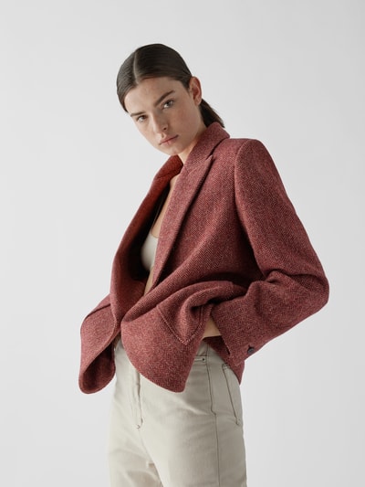 Ba&sh Blazer mit Fischgrat-Dessin Bordeaux Rot 3