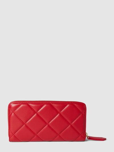 VALENTINO BAGS Portemonnee met doorgestikte naden, model 'OCARINA' Rood - 2