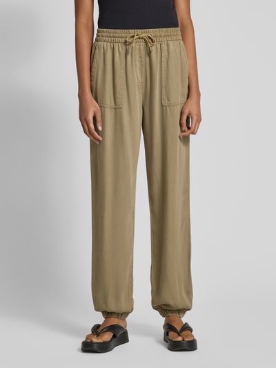 Only Spodnie o luźnym kroju z elastycznym pasem model ‘KENYA’ Khaki 4