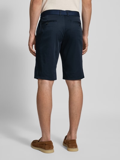 Christian Berg Men Bermuda met Franse steekzakken Marineblauw - 5