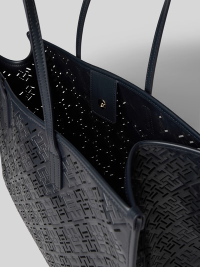 Tommy Hilfiger Torba tote z wytłoczonym wzorem z monogramem Granatowy 5