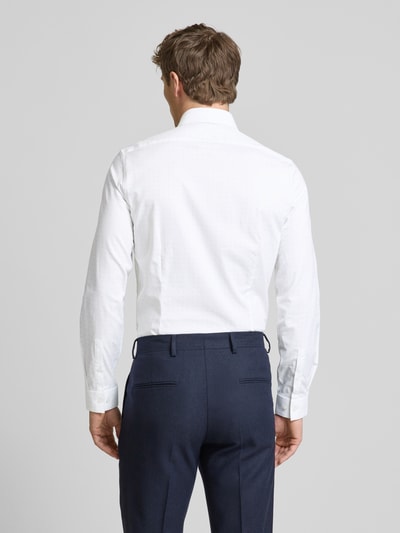 CK Calvin Klein Slim Fit Business-Hemd mit Label-Stitching Weiss 5