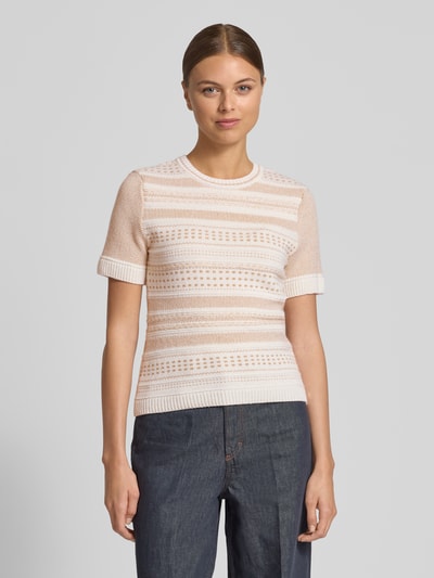 Marc Cain Strickpullover mit gerippten Abschlüssen Offwhite 4