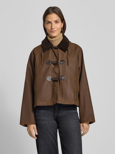 Barbour Loose fit houtje-touwtjejas van puur katoen, model 'MYRA' Middenbruin - 4
