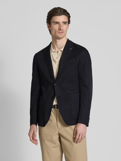 JOOP! Collection Slim Fit 2-Knopf-Sakko mit Reverskragen Modell 'Hoverest' Marine 4