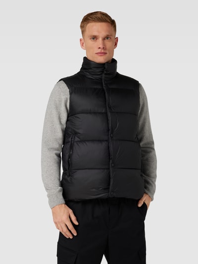 Cinque Bodywarmer met opstaande kraag, model 'Connect' Zwart - 4