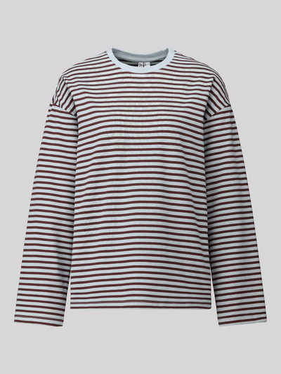 PIECES relaxed fit shirt met lange mouwen van katoenmix model 'ADIE' Blauw - 2