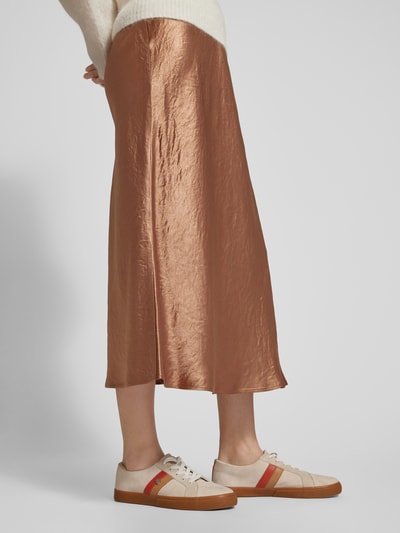 MaxMara Leisure Midirock in schimmerndem Design Modell 'ALESSIO' Taupe 3