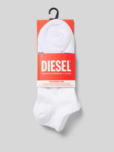 Diesel Socken mit Label-Print im 3er-Pack Weiss 3