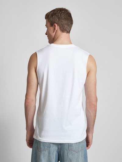 Jack & Jones Tanktop mit Label-Print Modell 'SPLIT' Weiss 5