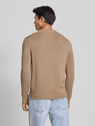 Tommy Jeans Regular fit gebreide pullover van zuiver katoen Beige - 5