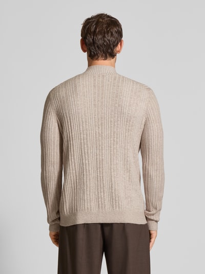 Cinque Gebreide pullover met ribboorden, model 'BRIAN' Beige - 5